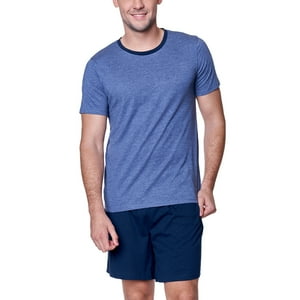Baziani - Pijama Corto Hombre Azul S