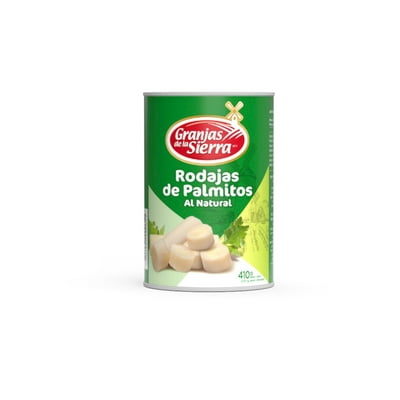 Palmitos Rodajas Drenado 220 G - Neto 410 G Granjas De La Sierra