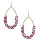 thumbnail image 1 of Arete Colgante CC Clothing Gota Con Cuentas Rosa Talla Única, 1 of 5