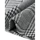 thumbnail image 5 of INSPIRE CHIC Vestido de Cuadros para Mujeres Vintage de Manga Larga Cuello Redondo Línea A Vestido de Trabajo de Pata de Gallo con Cinturón XL Blanco Negro, 5 of 6