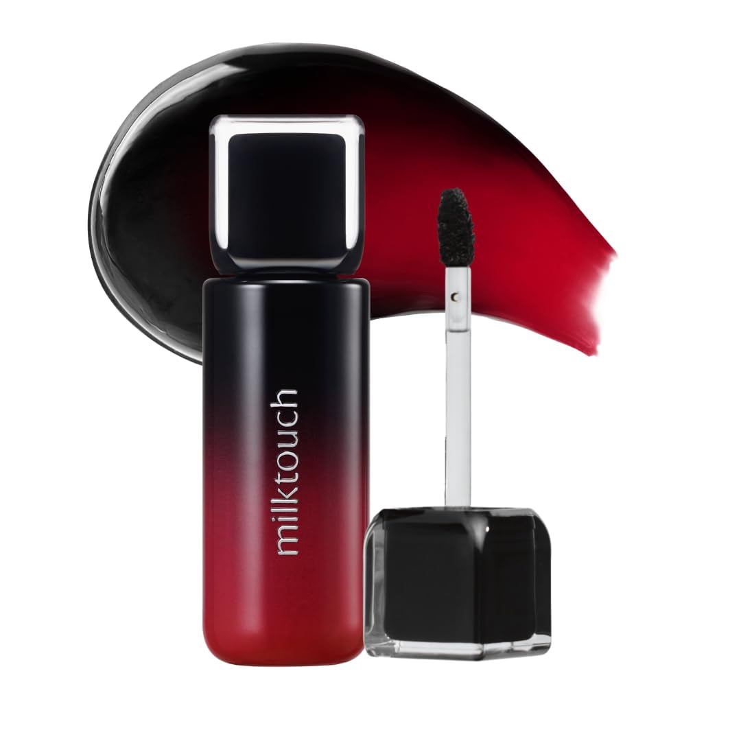 Milk Touch - Milktouch Tinta Labial Peel Off Negra - Labial Mate De Larga Duración, Resistente Al Agua Y A Prueba De Transferencia, Altamente Pigmentado, Tinte Labial De Larga Duración (4,5 G) #03 Black Apple