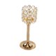thumbnail image 3 of Sala De Estar Decoración Del Hogar Mesa De Boda Candelabro De Cristal Candelero Dorado 8x8x21cm, 3 of 5