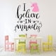 thumbnail image 2 of Decomural I Believe In Miracles Unicorn WS-46910, 2 of 3