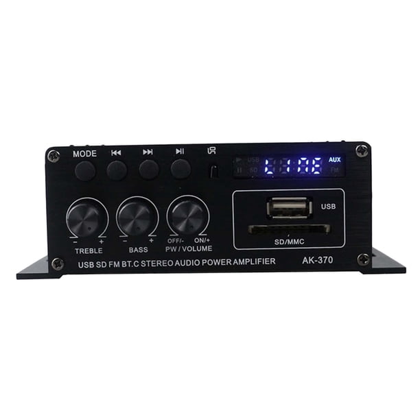 Amplificador Bluetooth Para Tienda De Cine En Casa Amplificador De Potencia De Audio De 2,0 Canales