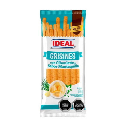 Grisines Con Ciboulette Sabor Mantequilla 1 Un 120 gr Ideal