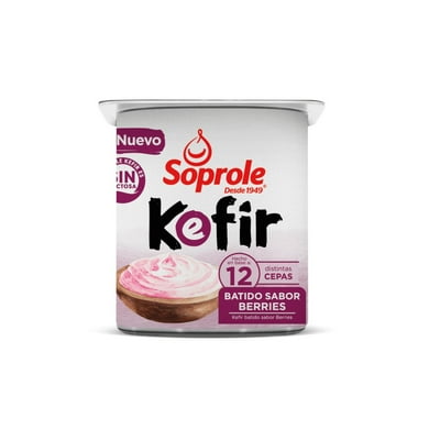 Yoghurt Kefir Sabor Berries Pote 120 G Soprole