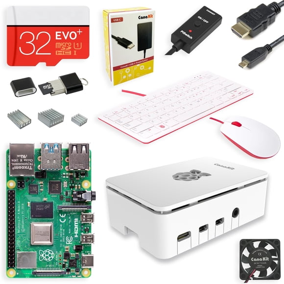 Kit de inicio de escritorio Raspberry Pi 4 CanaKit 8 GB de RAM