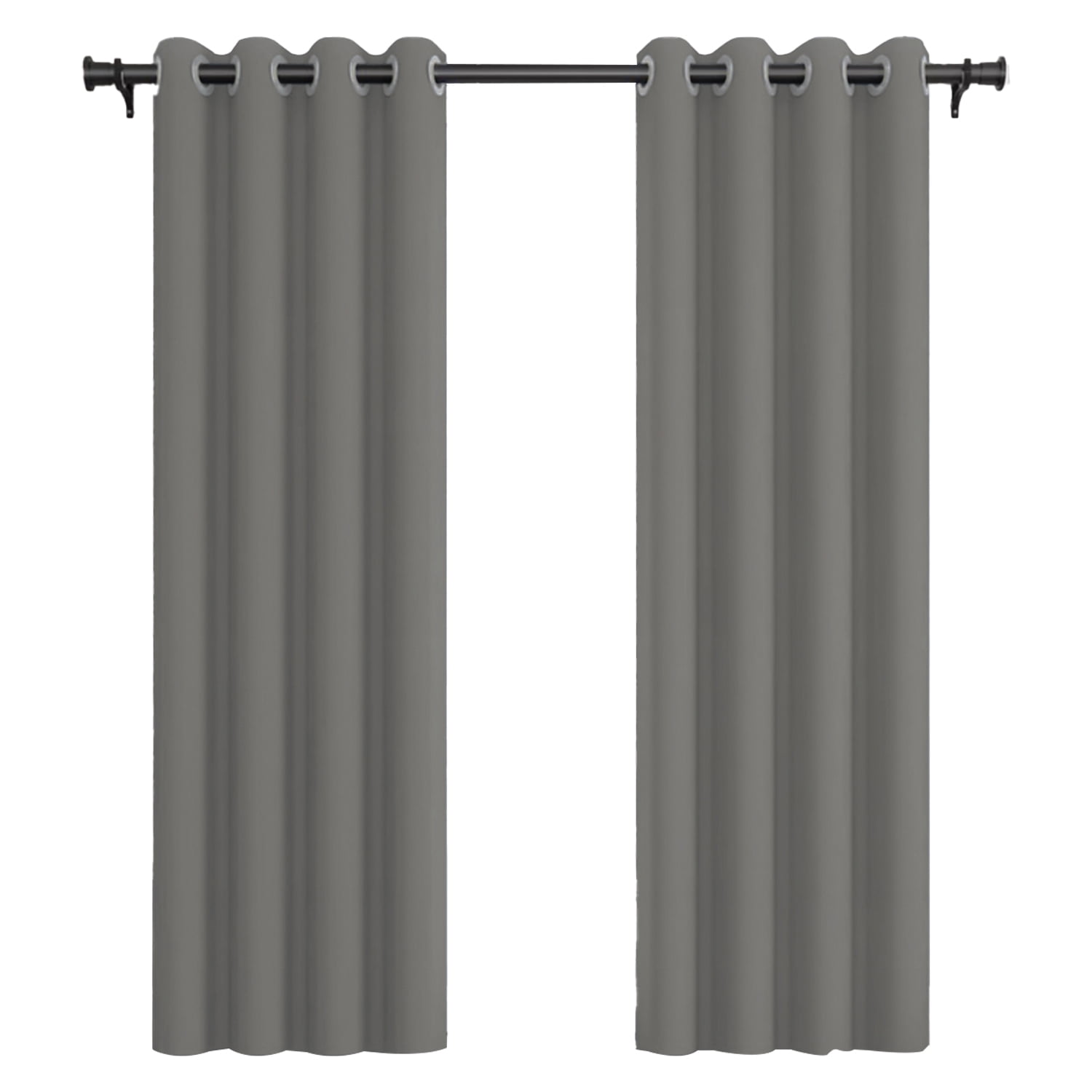 Vincenzi - Pack Cortina De Tela Blackout 140x220 Gris