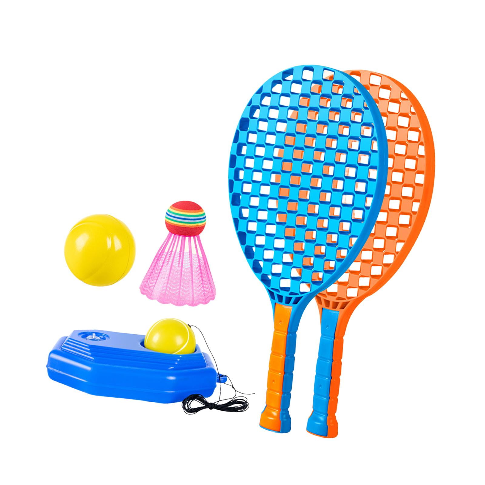 Magideal - Pelota De Entrenamiento De Tenis Con Cuerda, Ejercicio De Tenis, Reboteador, Raqueta De Tenis, Herramienta Duradera, Entrenamiento Individual De Tenis Azul Naranja 3 Bolas