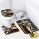 thumbnail image 4 of Motocross sucio Moto de cross-theme 4-Piece Shower Curtain Set with Rugs, Waterproof Bathroom Decor Set Includes Bath Mat, U-Shaped Rug, Toilet Lid Cover and Curtain with Hooks, 4 of 6