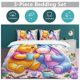 thumbnail image 5 of Winnie The Pooh Bed Duvet Cover Microfiber Bedding Sets 3D Printed Lightweight 3 Piece Comforter Sets for Kids Boys Girls, 5 of 5