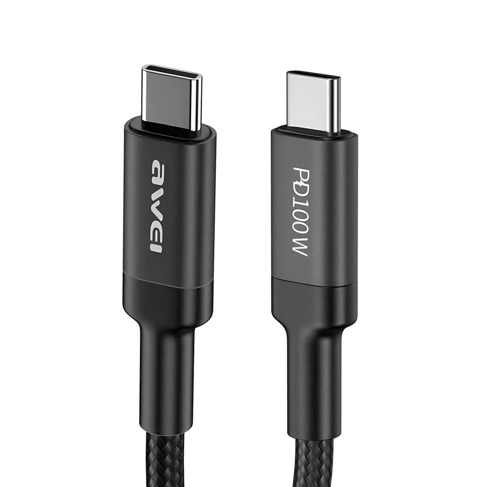 Awei - Cable Carga Super Rápida 5.0a 100w Usb Tipo C A Tipo C