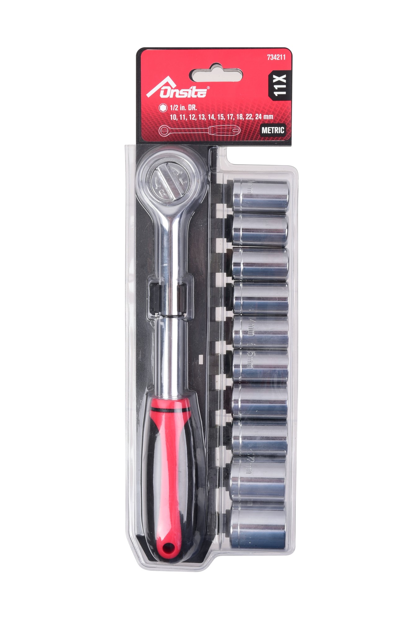 Onsite - Set 11 Piezas Chicharra Y Dados 1/2 Metrico