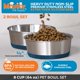 thumbnail image 3 of Cuencos para perro Master Pet Supply 1,9 L Azul marino, paquete de 2, 3 of 9