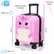 thumbnail image 2 of Maleta Ruedas Niños Carry On Infantil Rígida Diseño Gatito, 2 of 7