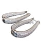 thumbnail image 1 of Aretes de Aro Plateados en Forma de U para Mujer, Aretes Huggie de Lágrima con Circonia Cúbica Completamente Pavimentada, Joyería de Oreja de Aro con Clic Ovalado de Cristal Brillante para Boda,, 1 of 6