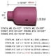 thumbnail image 2 of Vaso de cerámica con lente de gas TIG y boquilla de alúmina para SR WP 9 17 18 20 25 26, 2 of 7