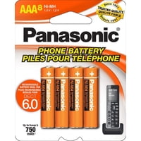 Pilas Recargables Panasonic Hhr-4Dpa/8Ba Aaa 750 Mah (Paquete De 8)
