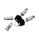 thumbnail image 2 of Cerraduras y llaves cruzadas, conjunto de cilindros de cerradura, núcleos de cerradura prácticos y resistentes, cerraduras para portaequipajes de tech, 2 of 5