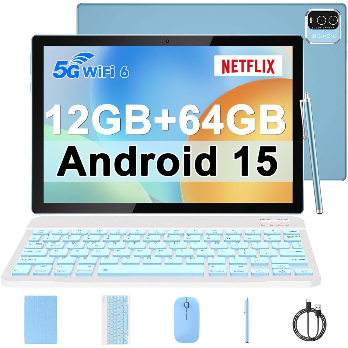 Tablet Iweggo Android 15 10 12gb 64gb 1tb Wifi 6