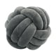 thumbnail image 3 of Nudo Almohada Bola Grueso Cómodo Almohadas Anudadas Para Sala De Estar Hogar Sofá Gris Oscuro, 3 of 6