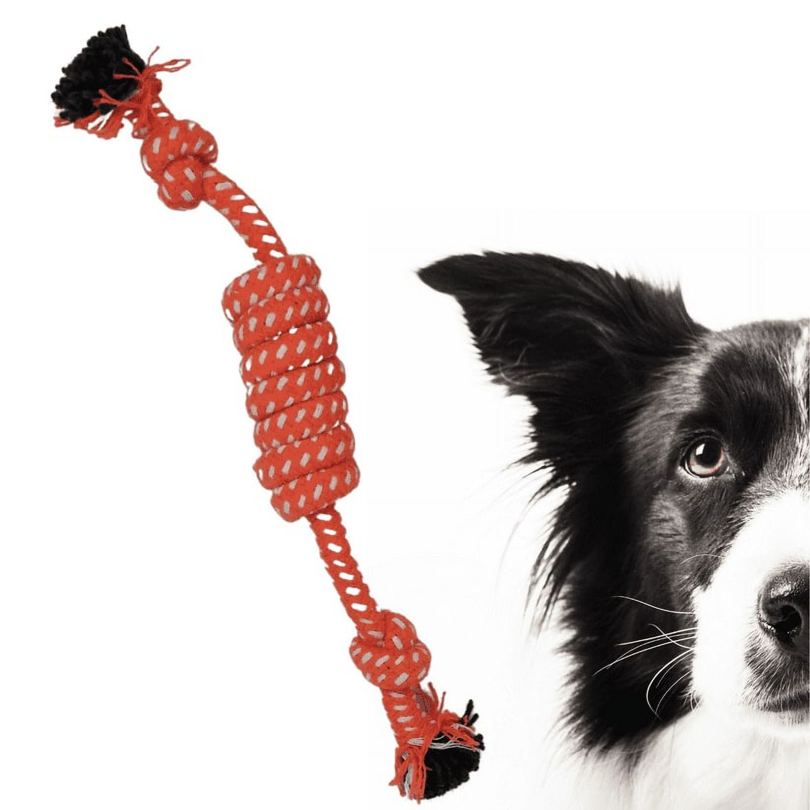 Akirapet - Juguete Cuerda De Algodón Para Mascotas Naranja