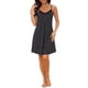 thumbnail image 1 of INSPIRE CHIC Camisón de Mujer con Encaje y Escote en V, Tirantes Ajustables, Ropa de Dormir de Seda, Camisón hasta la Rodilla, Talla L, Lunares, 1 of 6