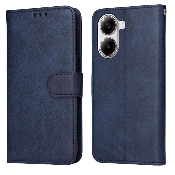Funda Billetera para Xiaomi Poco X7 Pro con Porta Tarjetas y Soporte Ajustable Azul