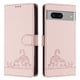 thumbnail image 5 of Funda tipo cartera FOXDOCK para Google pixel 7 con soporte, ranuras, RFID, diseño de gato, 5 of 5