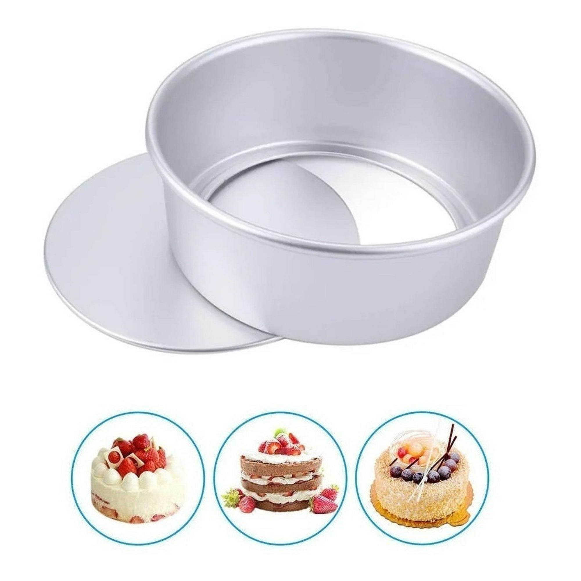 Genérico - Moldes De Aluminio Para Tortas Molde Desmontable Molde 22cm