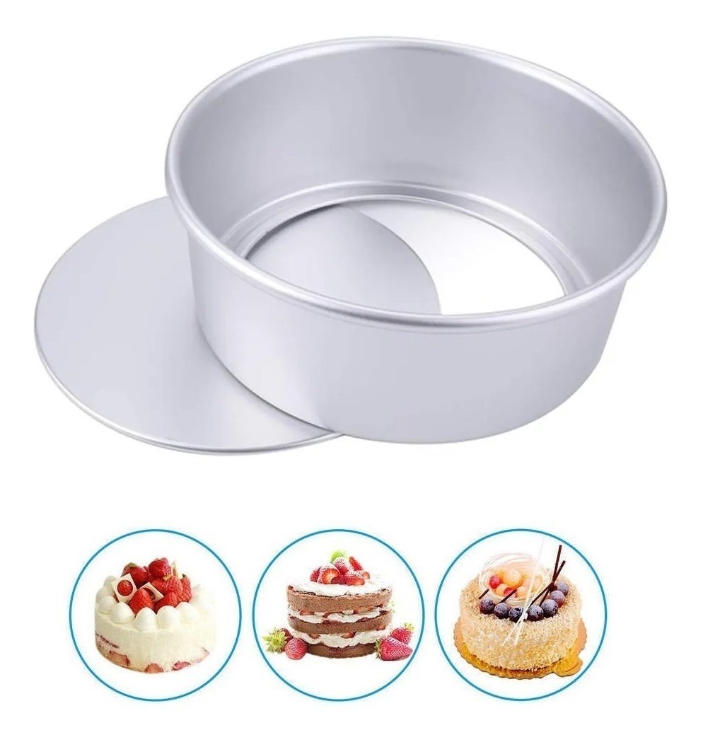 Genérico - Moldes De Aluminio Para Tortas Molde Desmontable Molde 22Cm