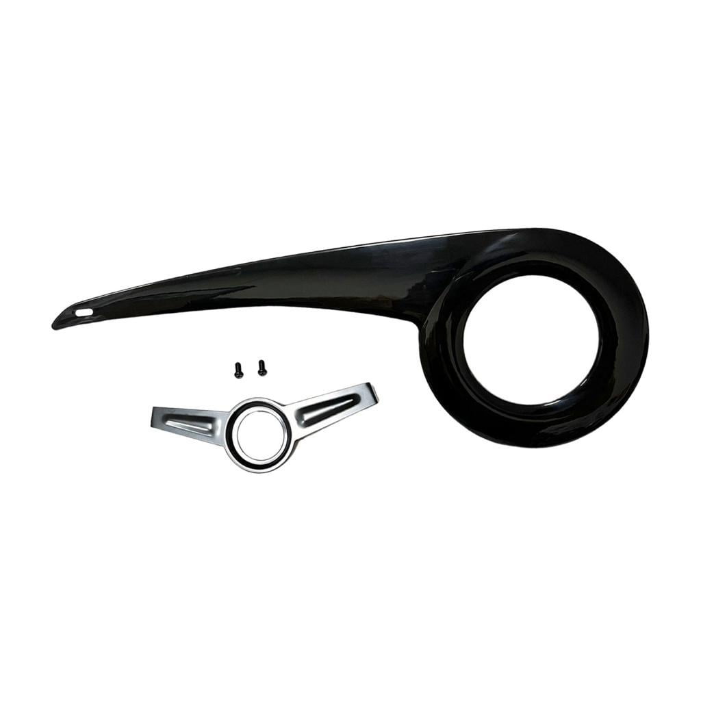 Magideal - Protector De Cadena De Bicicleta, Protector De Cadena De Bicicleta Portátil De Repuesto, Protector De Cadena De Bicicleta Portátil Para Senderismo, Ci Negro
