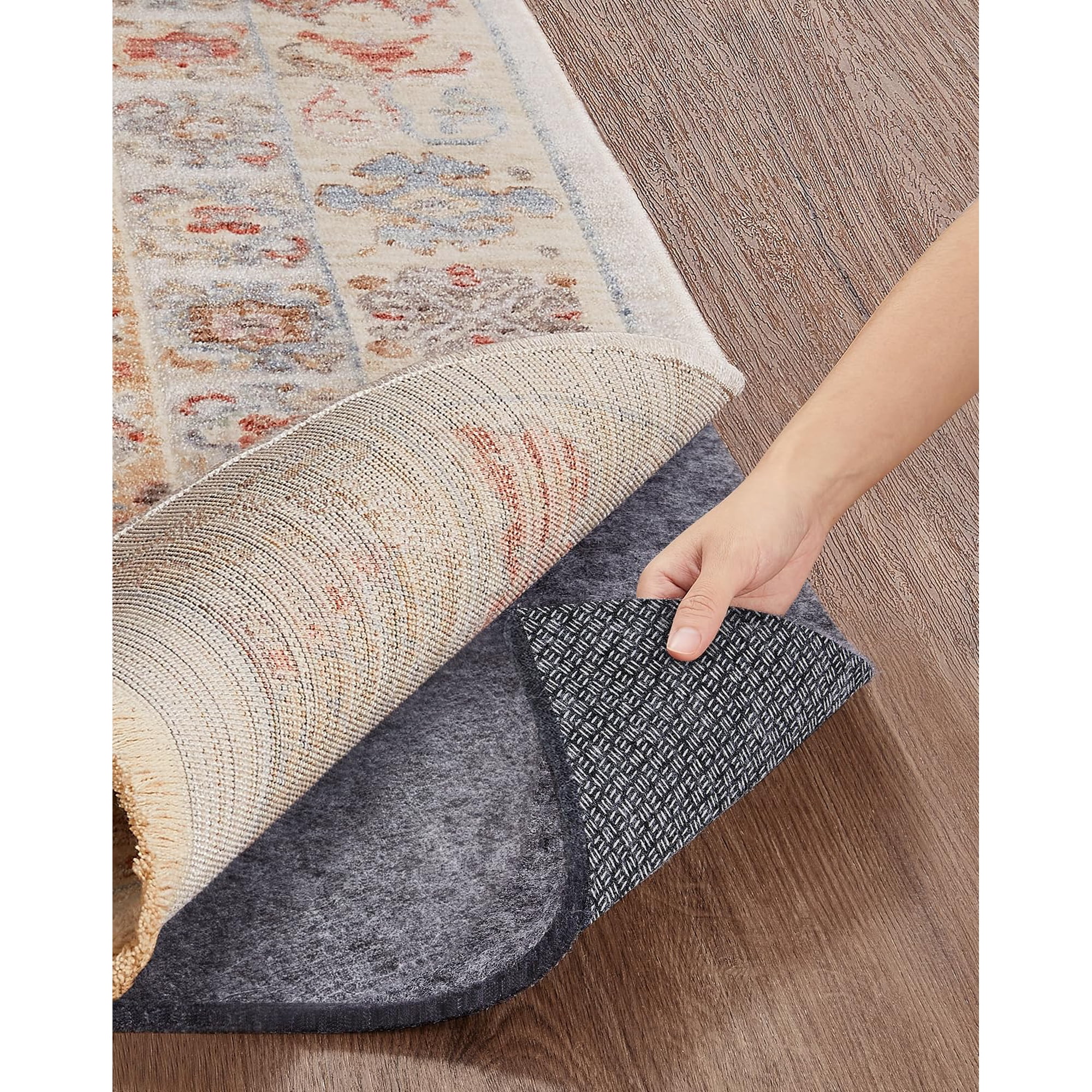 Base Antideslizante Para Alfombra Veken 122 X 183 Cm De Fieltro Y Silicona