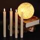 thumbnail image 3 of Velas Cónicas Sin Llama Cera Auténtica Color Marfil 24 5 Cm Paquete De 6, 3 of 7