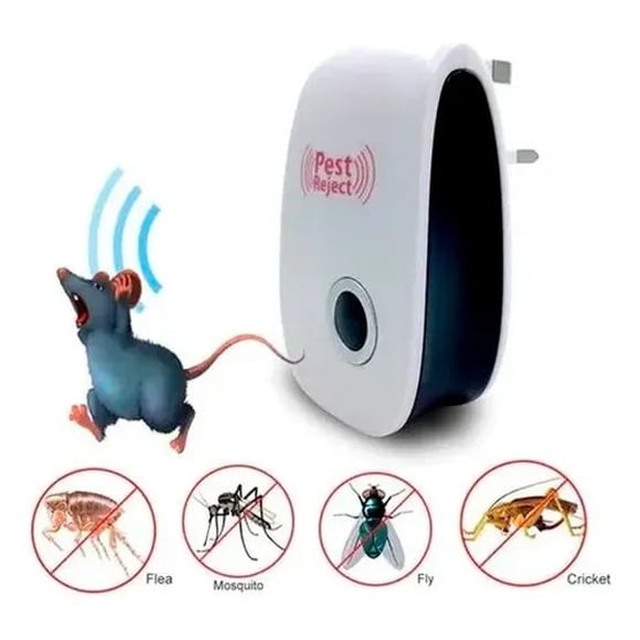 Pack 4 repelentes para ratones ultrasonido electrónico