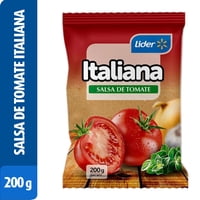Salsa De Tomate Italiana Doypack 200 G Lider