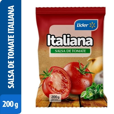 Salsa De Tomate Italiana Doypack 200 G Lider