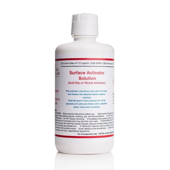 Solución Activadora de Superficies Servicios de Galvanoplastia Oro 1L