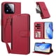 thumbnail image 2 of Funda con Billetera para [Xiaomi 17 Max] con Bolsillo Zipper y Tarjetero Rojo, 2 of 6