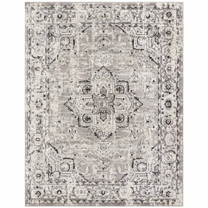 Deco2Day - Alfombra Geil Bmf110A-8-Dg-8X10 - 235 X 305 Cm - Gris / Beige