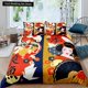 thumbnail image 1 of Japanese Style Duvet Cover Koi Fish Cherry Bedding Set Ukiyo-E Geisha Quilt Cover Sun Crane Polyester Comforter Cover Bed Sheets, 1 of 5