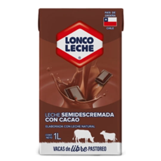 Leche Semidescremada Chocolate 1 L Loncoleche