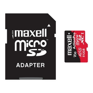 Tarjeta Microsd Maxell 512Gb Uh-3 8K A2 180Mb/S
