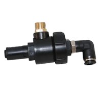 Ioensy - Válvulas De Escape Rápido Negras Válvulas De Control De Flujo De Aire Neumáticas De Fácil Instalación 130 Mm