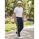 thumbnail image 2 of Pantalones de pana con cintura de cordón y patrón de rayas en parches para hombre INSPIRE CHIC 32 Azul Marino, 2 of 6