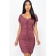 thumbnail image 1 of Minivestido Fruncido Con Cordones En La Parte Delantera, 1 of 5