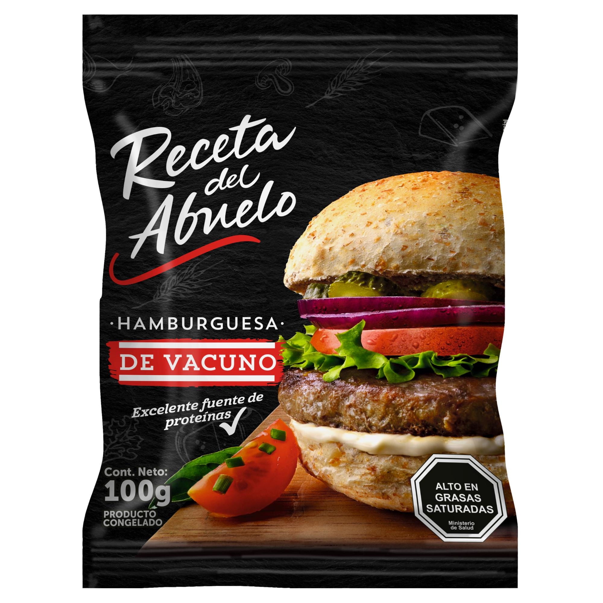Hamburguesa De Vacuno 100 g Receta del Abuelo
