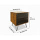 thumbnail image 3 of Velador/Mesa de Noche 2 Cajones  rustico con negro, 3 of 6