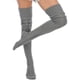 thumbnail image 2 of Calcetas Invierno tejidas y encima de la Rodilla GRIS, 2 of 3