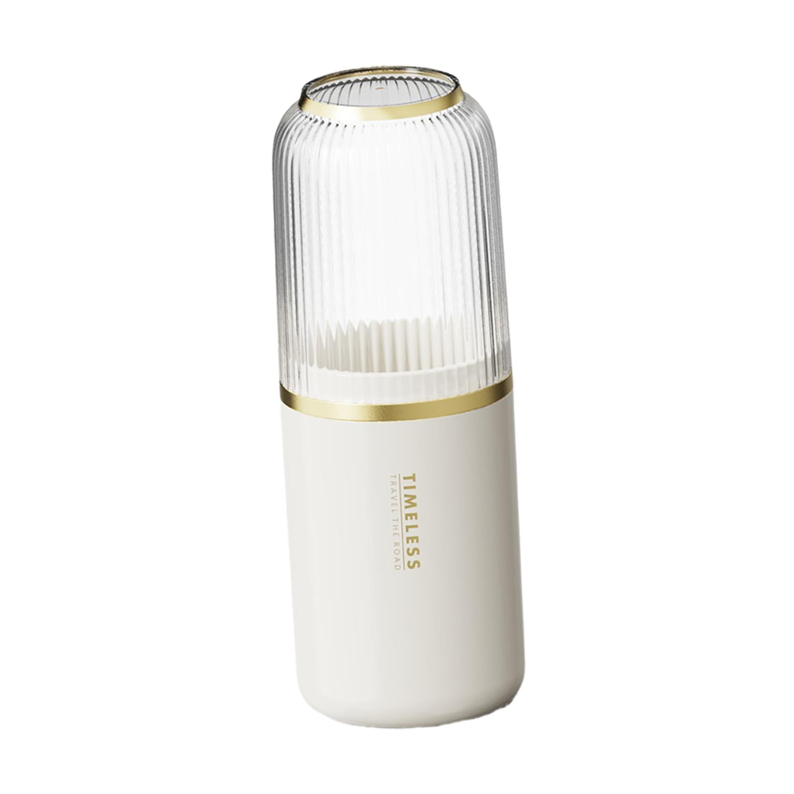 Bothyi - Soporte Para Cepillo De Dientes De Viaje, Contenedor De Almacenamiento Para Ducha, Viaje De Negocios, Baño, Blanco